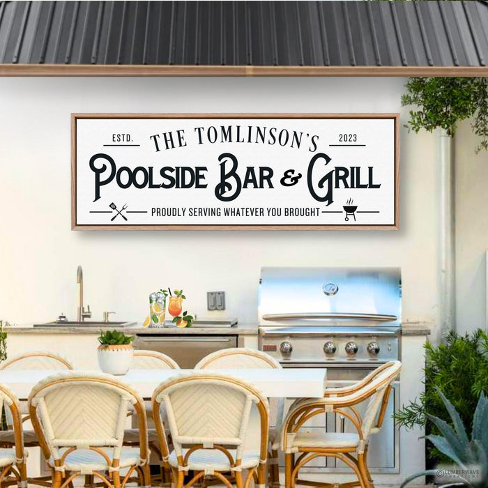 Pool Bar And Grill Sign