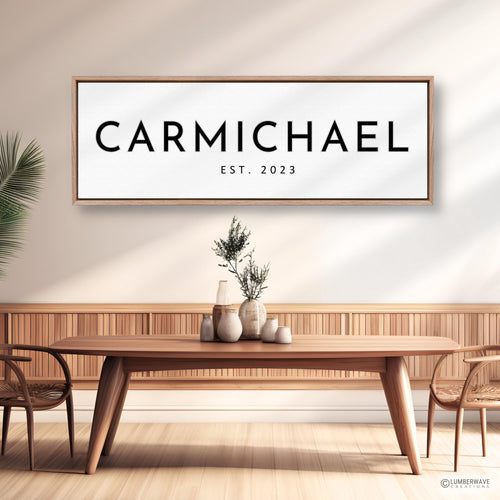 Modern Farmhouse Last Name Sign