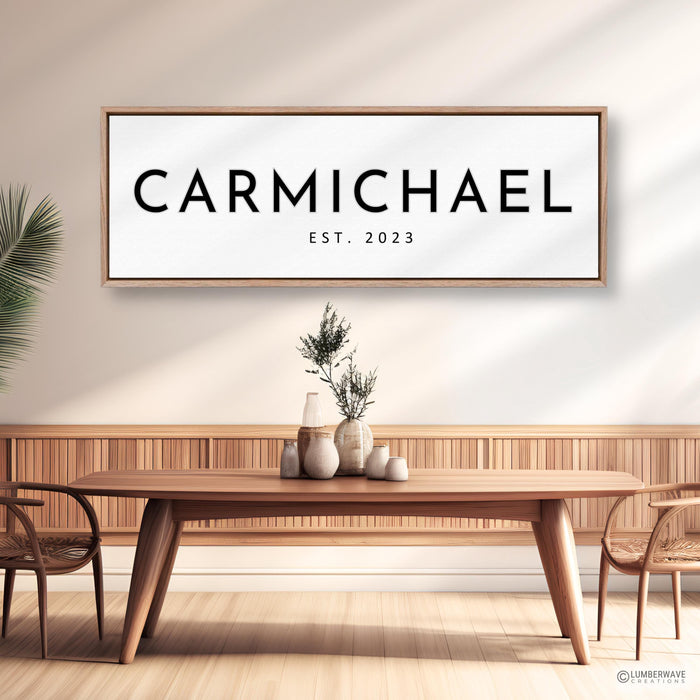 Modern Farmhouse Last Name Sign