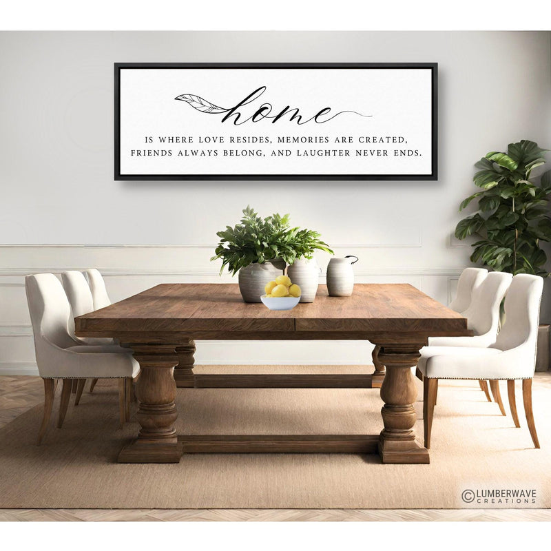 Home Is Where Love Resides Sign