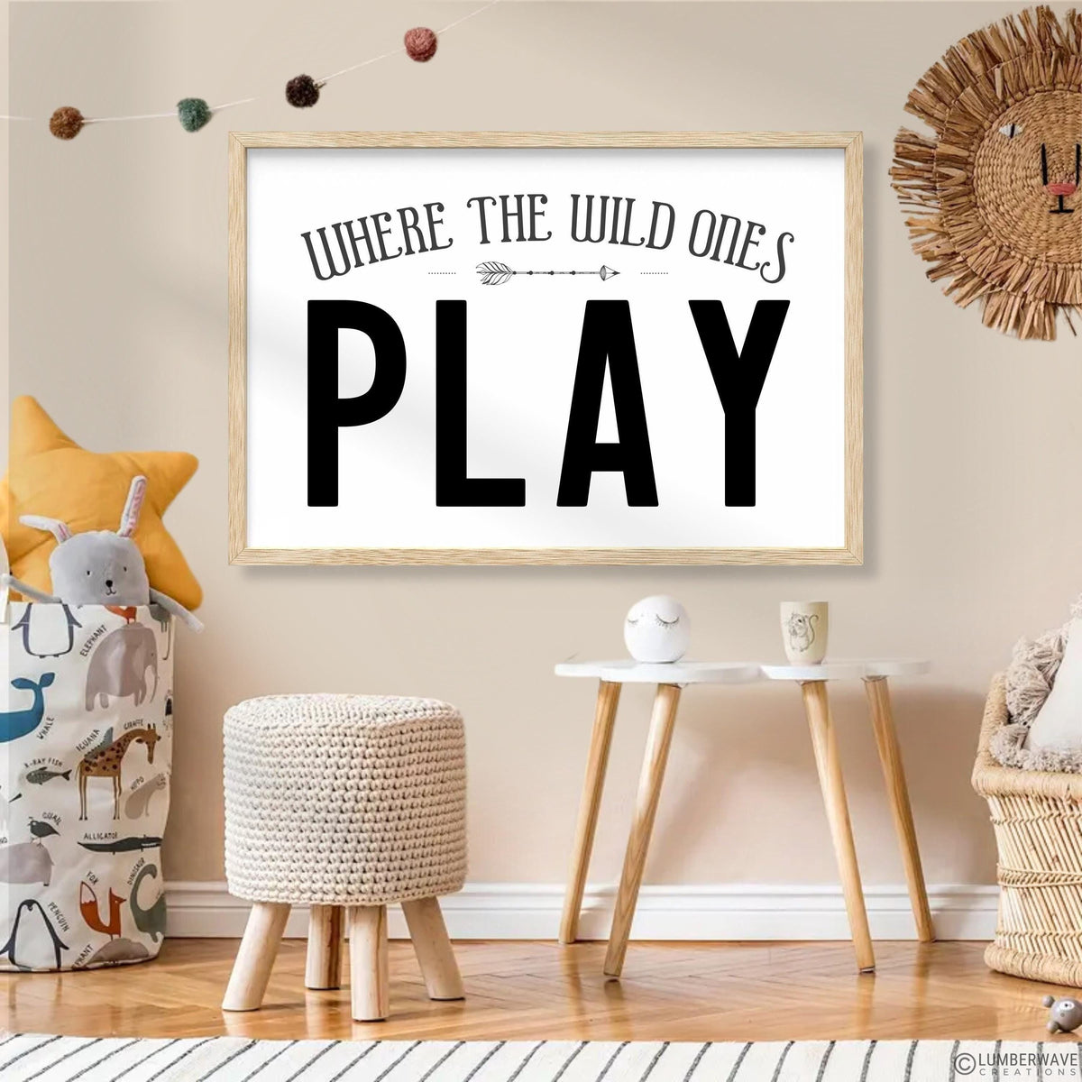 Where the Wild Ones Play Sign For Playroom