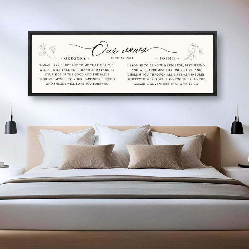 Wedding Vows Sign