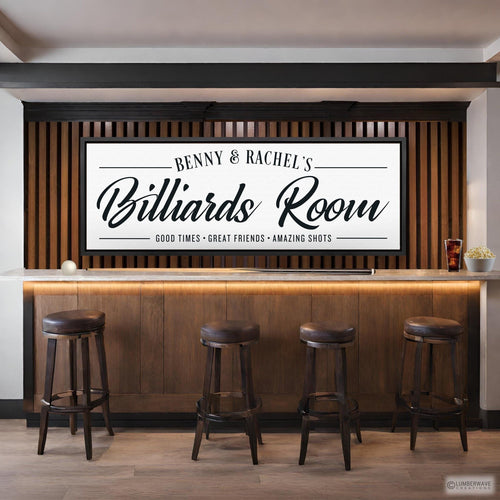 Billiards Room Sign