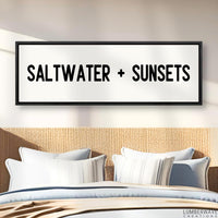 Saltwater & Sunsets Sign