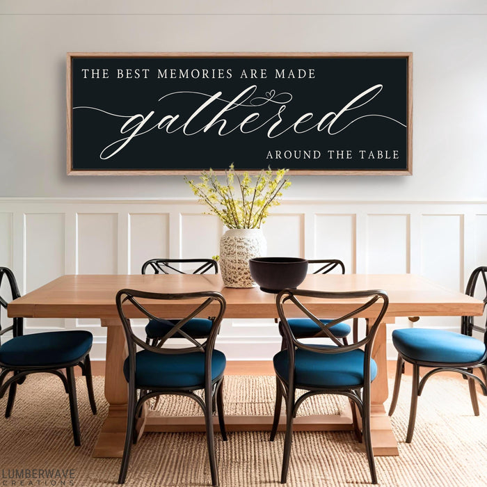 The Best Memories Are Made Gathered Around The Table Sign