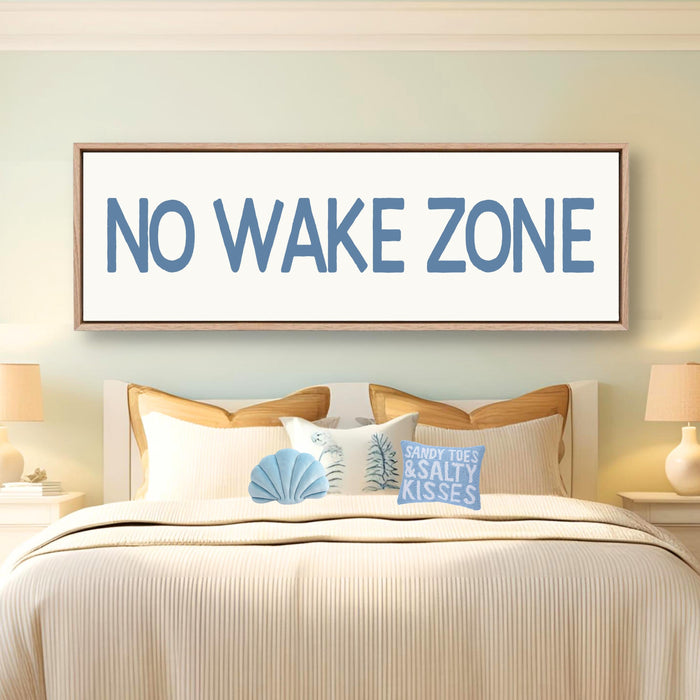 No Wake Zone Sign
