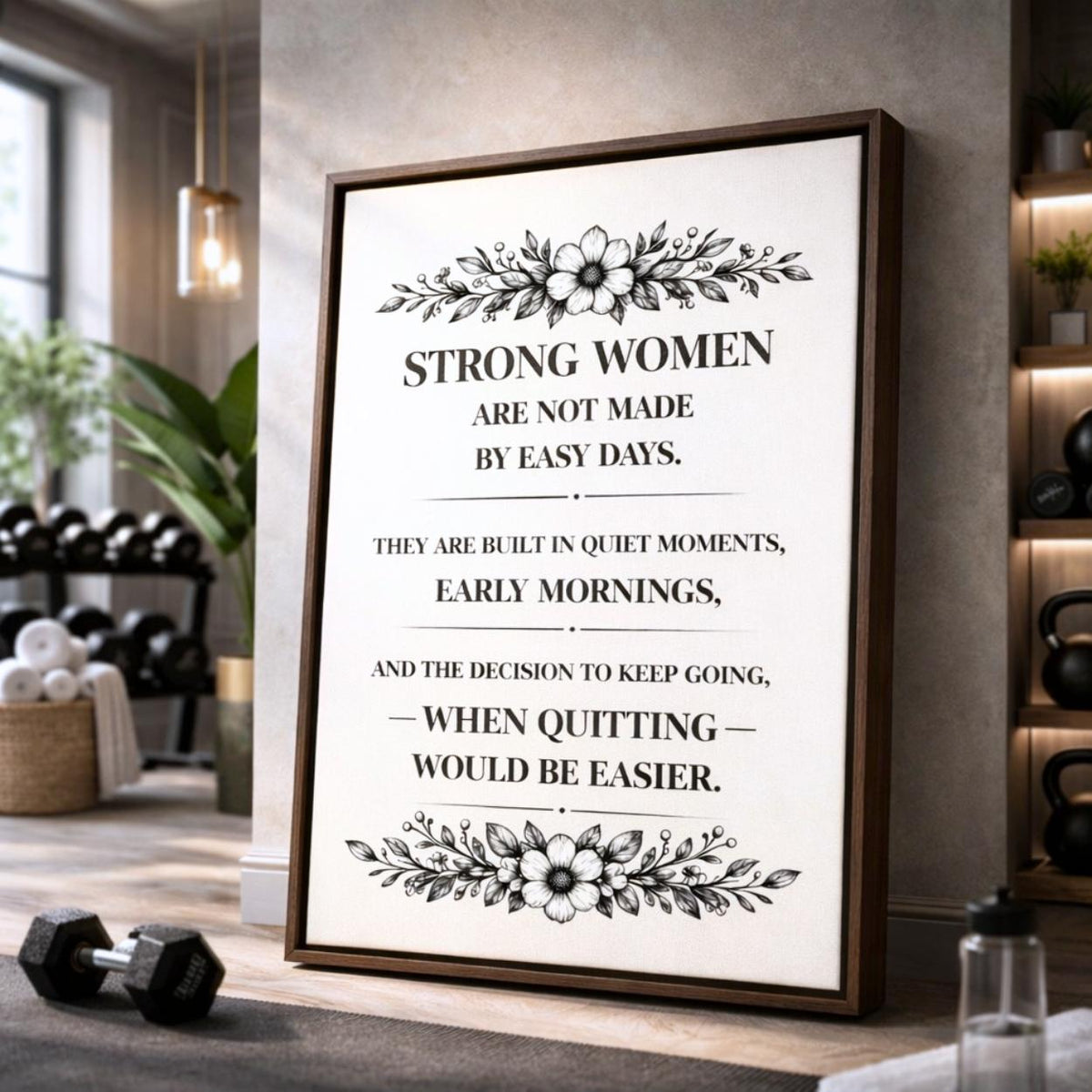 Strong Women Are Not Made Sign | Women's Inspirational Quote
