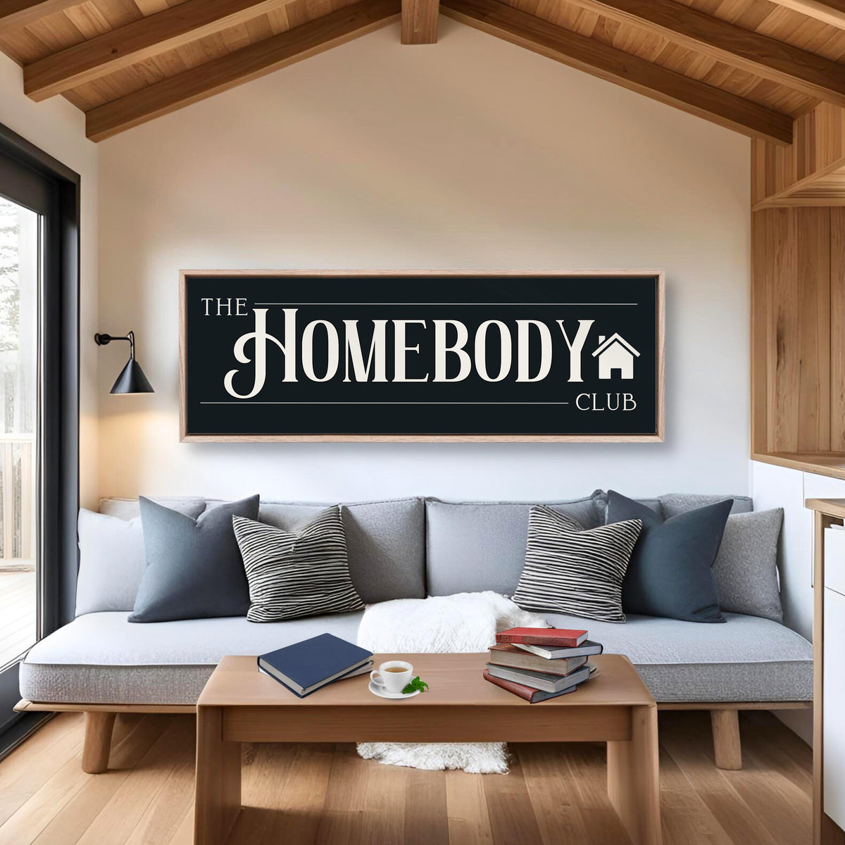 The Homebody Club Sign