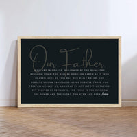 Our Father Prayer Sign
