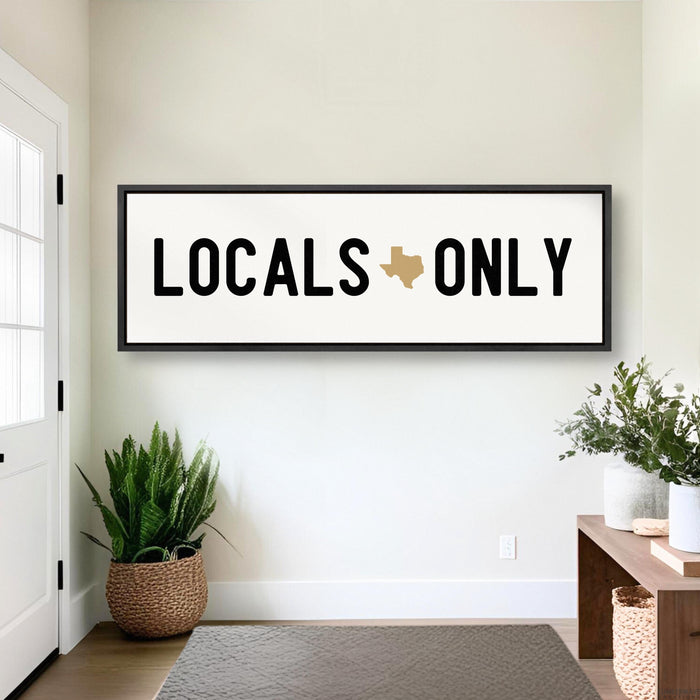 Locals Only Sign