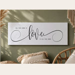 All You Need Is Love Canvas Sign - Music Lyrics Wall Decor - Lumberwave Creations