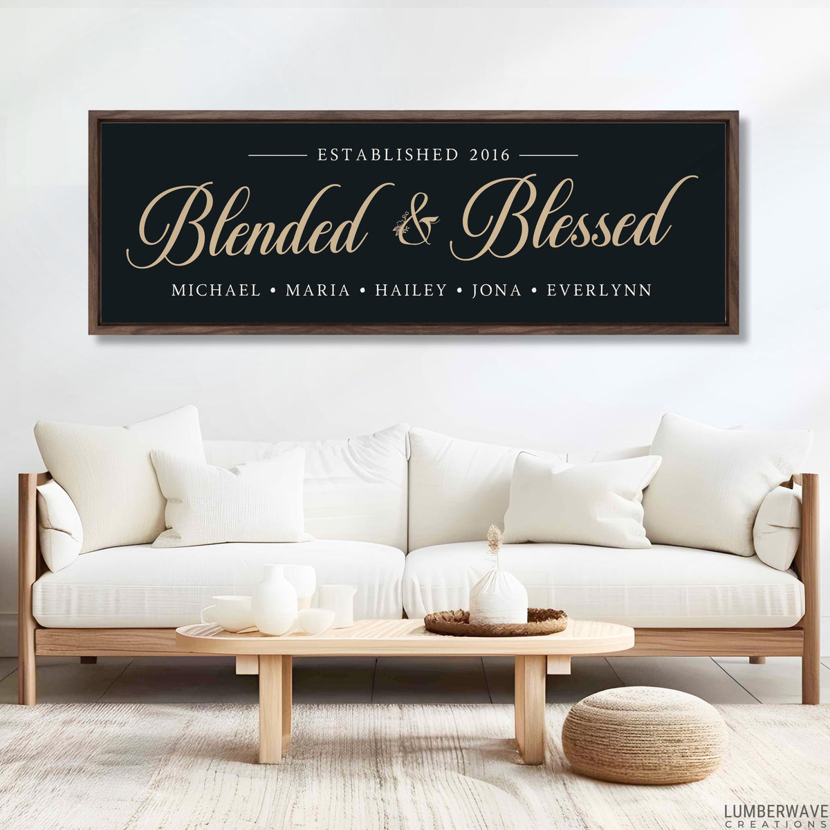 Blended And Blessed Sign