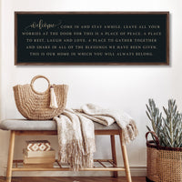 Come In And Stay Awhile Sign