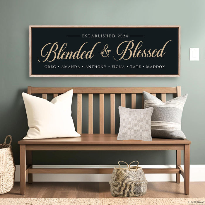 Blended And Blessed Sign