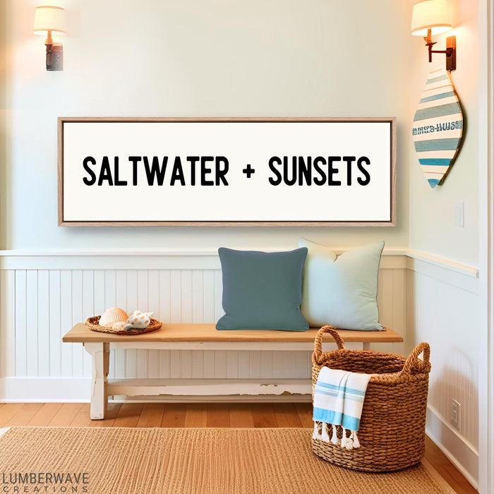Saltwater & Sunsets Sign