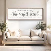 Blended Family Sign - Personalized Adoption Signs & Step Family Print Art - Lumberwave Creations
