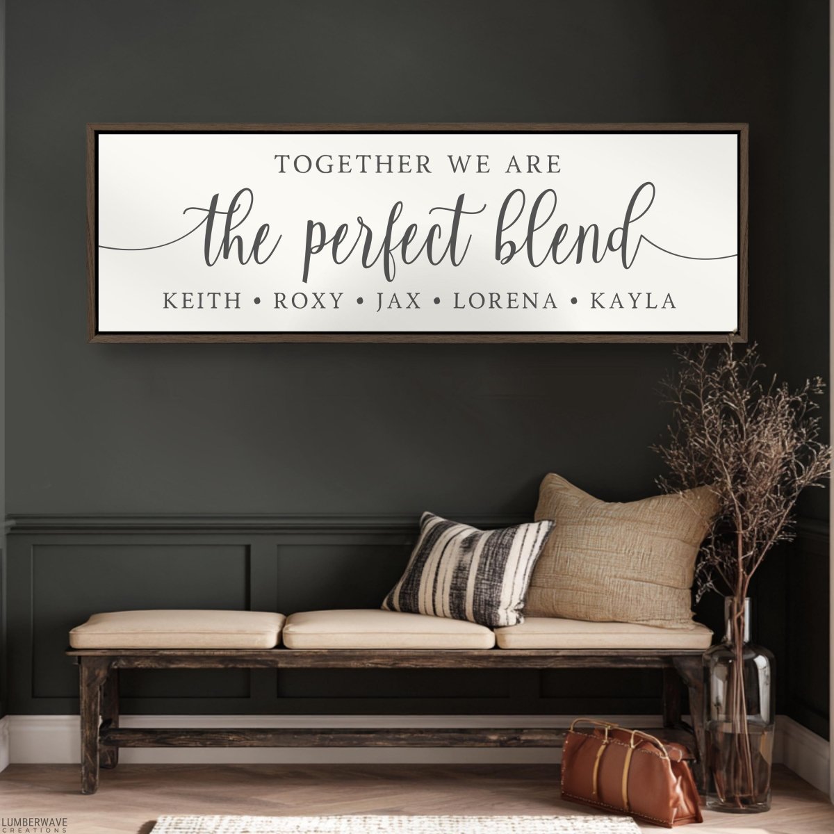 Blended Family Sign - Personalized Adoption Signs & Step Family Print Art - Lumberwave Creations