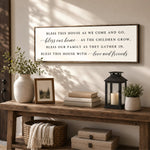 Bless This House Sign – Family Blessings Print | Farmhouse Style Entryway Wall Decor - Lumberwave Creations