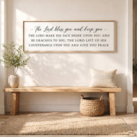 Blessing Wall Art – Scripture Wall Decor | Bible Verse Sign For Home - Lumberwave Creations