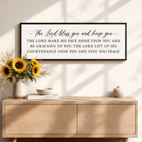 Blessing Wall Art – Scripture Wall Decor | Bible Verse Sign For Home - Lumberwave Creations