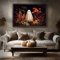 Halloween Wall Art – Retro Ghost Print | Spooky Prints & Fall Home Decor