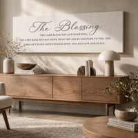 Christian Prayer Wall Art - The Blessing Bible Verse Print | Inspirational Scripture Decor - Lumberwave Creations