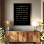 Christian Scripture Wall Art – Numbers 6:24 - 26 Blessing Quote Sign for Home Decor - Lumberwave Creations