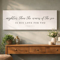 Christian Wall Art – Psalm 93 Print | Framed Scripture Art & Bible Verse Sign - Lumberwave Creations
