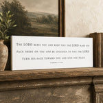 Christian Wall Decor – Wooden Scripture Sign | Numbers 6 24 26 Art Blessing - Lumberwave Creations