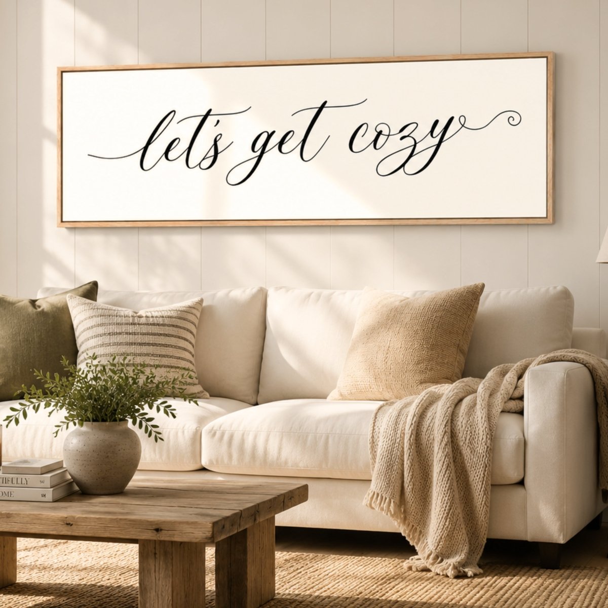 Cozy Home Wall Decor - Rustic Bedroom Wall Signs | Modern Farmhouse Art - Lumberwave Creations