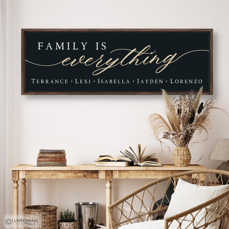 Family Is Everything Sign