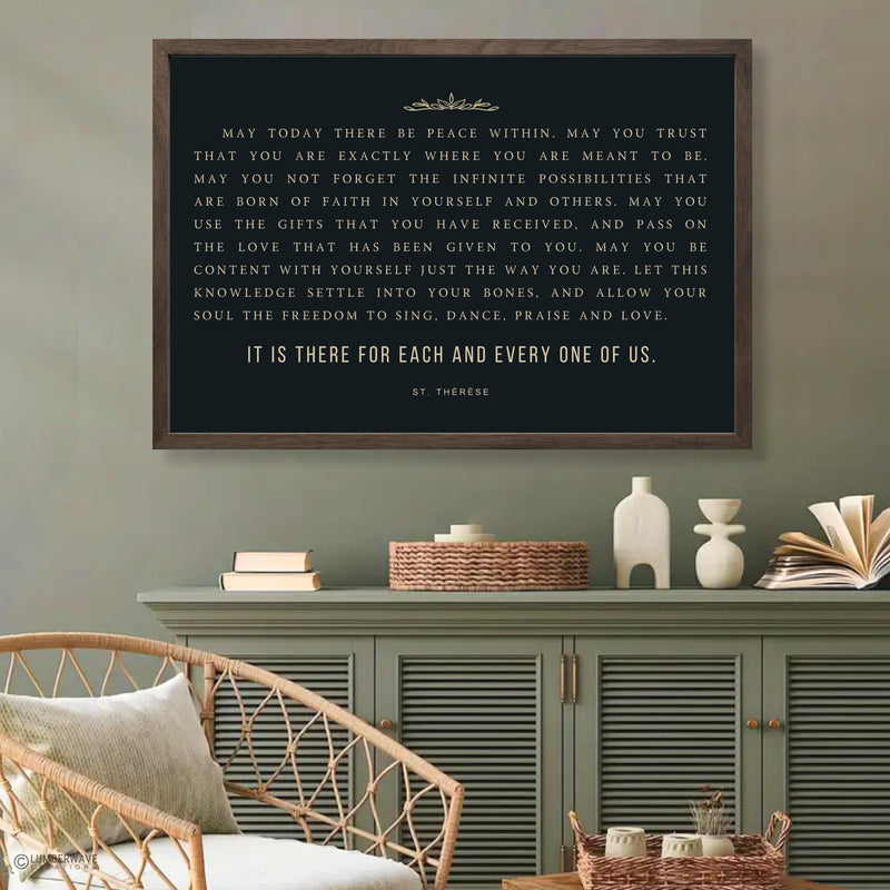 St. Therese Prayer Sign