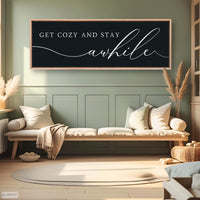 Family Room Wall Decor - Cozy Home Decor | Gather Signs & Living Room Signs