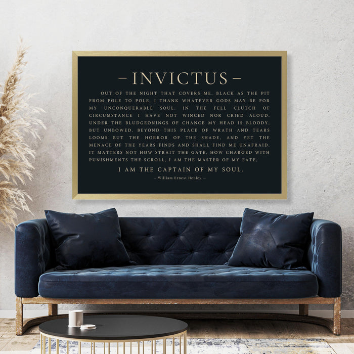 Invictus Poem Sign