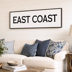 East Coast Sign - Minimalist Wall Art | Beach House Decor | New England Print - Lumberwave Creations