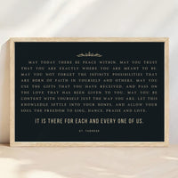 St. Therese Prayer Sign