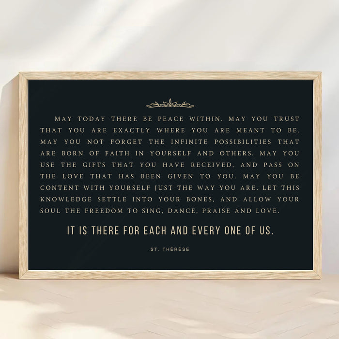 St. Therese Prayer Sign