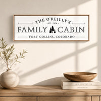 Family Cabin Sign - Personalized Cabin Name Sign | Rustic Wall Decor for Lake House - Lumberwave Creations