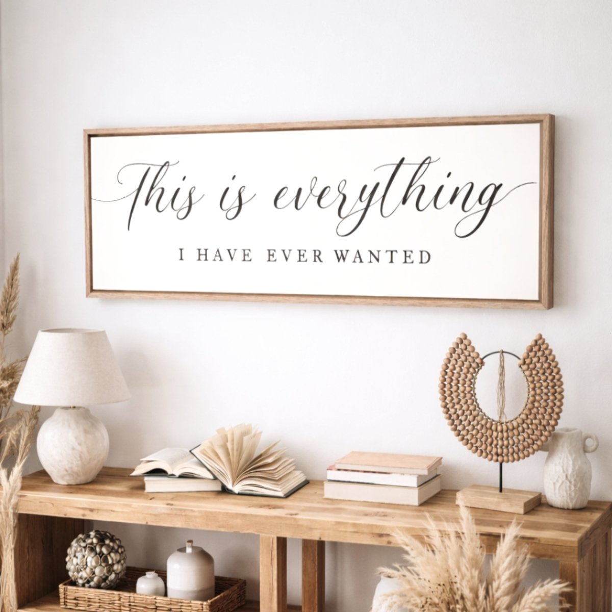 Family Quote Sign - Inspirational Wall Art Print for Living Room Decor - Lumberwave Creations