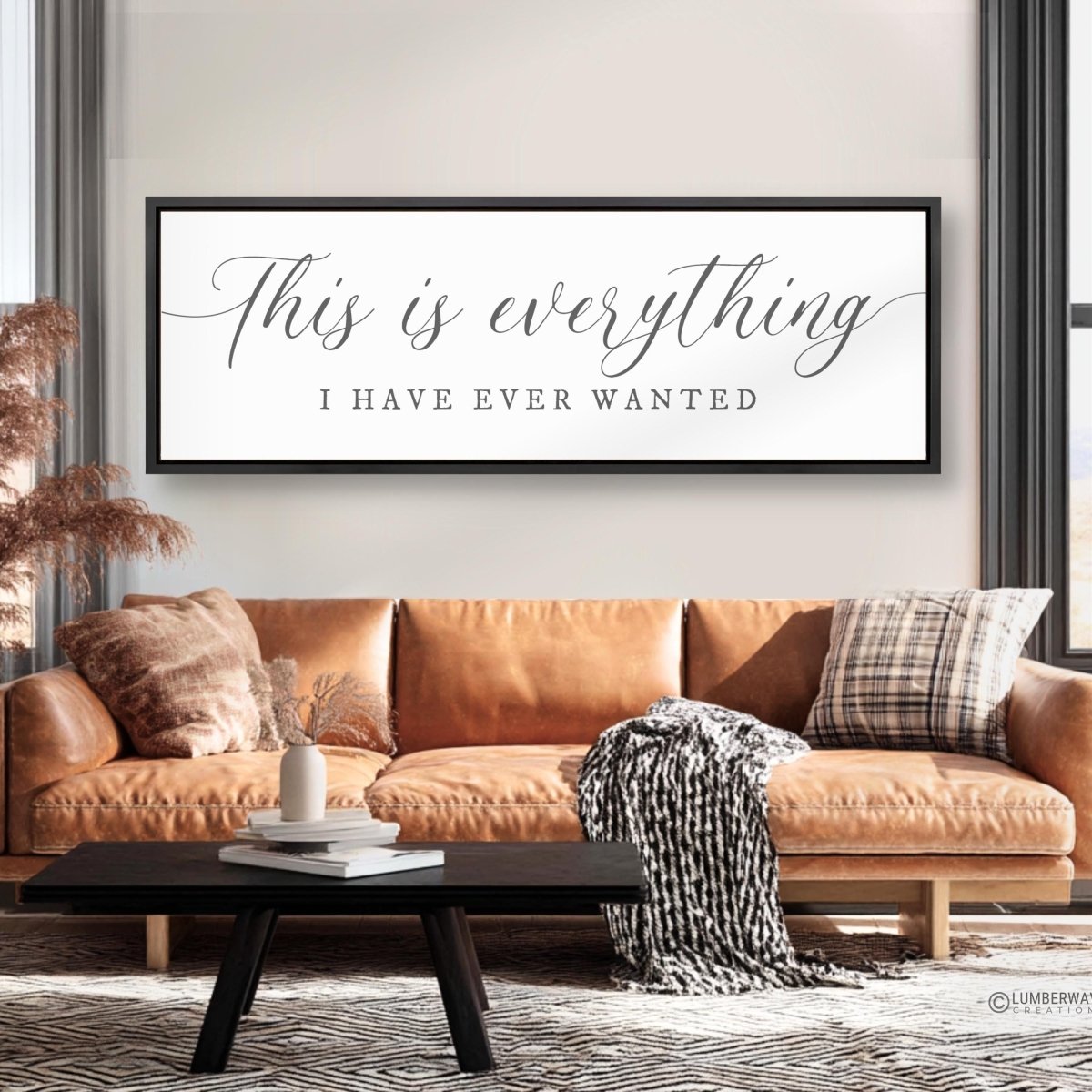 Family Quote Sign - Inspirational Wall Art Print for Living Room Decor - Lumberwave Creations