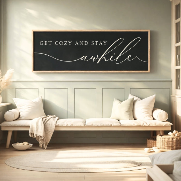 Family Room Wall Decor - Cozy Home Decor | Gather Signs & Living Room Signs - Lumberwave Creations