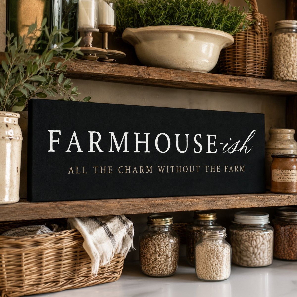 Farmhouse-ish Sign | Funny Farmhouse Print Canvas - Lumberwave Creations