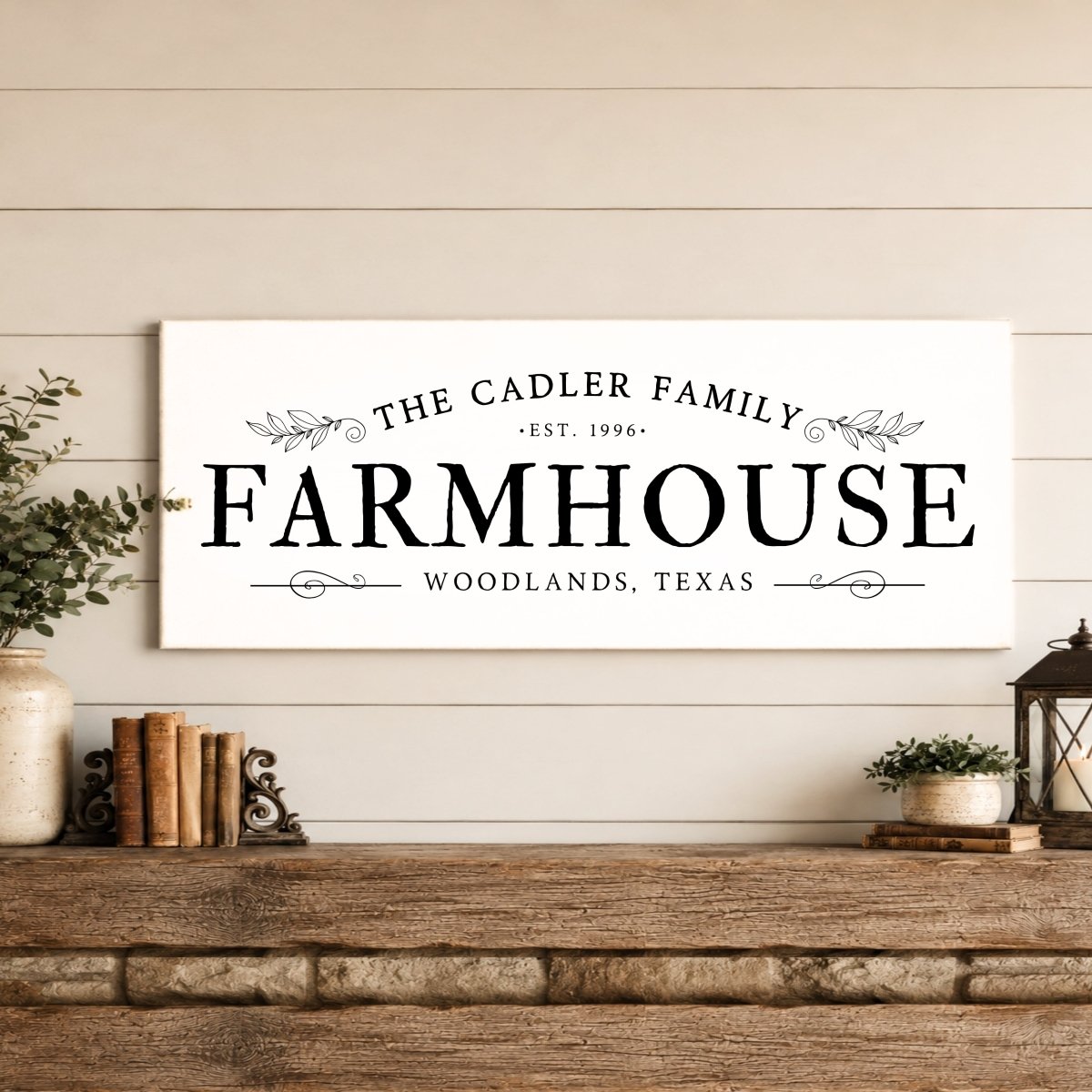 Farmhouse Last Name Sign - Personalized Family Wall Art | Rustic Country Decor - Lumberwave Creations