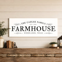 Farmhouse Last Name Sign - Personalized Family Wall Art | Rustic Country Decor - Lumberwave Creations