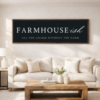 Farmhouse Wall Decor - Rustic Home Sign | Funny Farmhouse Print Canvas - Lumberwave Creations