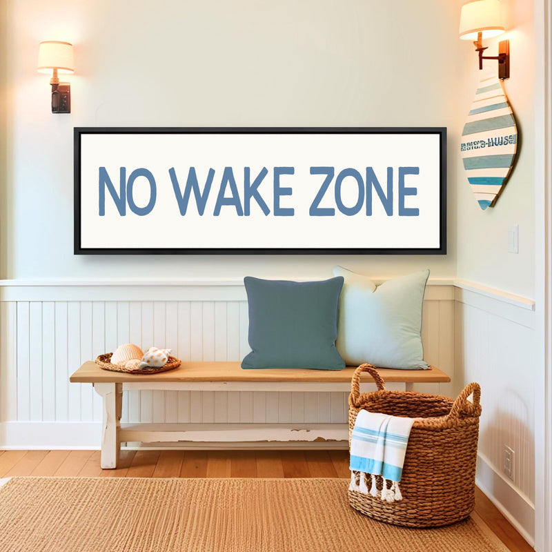 No Wake Zone Sign