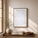 For What It's Worth – Motivational Quote Sign | Neutral Home Decor Canvas Print - Lumberwave Creations