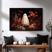 Halloween Wall Art – Retro Ghost Print | Spooky Prints & Fall Home Decor - Lumberwave Creations