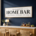 Home Bar Sign - Custom Basement Bar Name Signs & Personalized Pub Decor - Lumberwave Creations