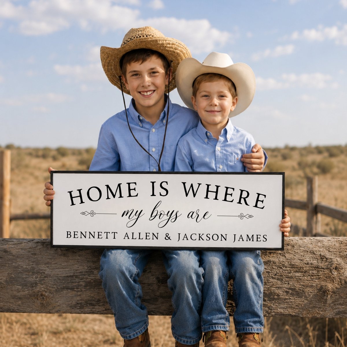 Home Is Where My Boys Are | Personalized - Lumberwave Creations